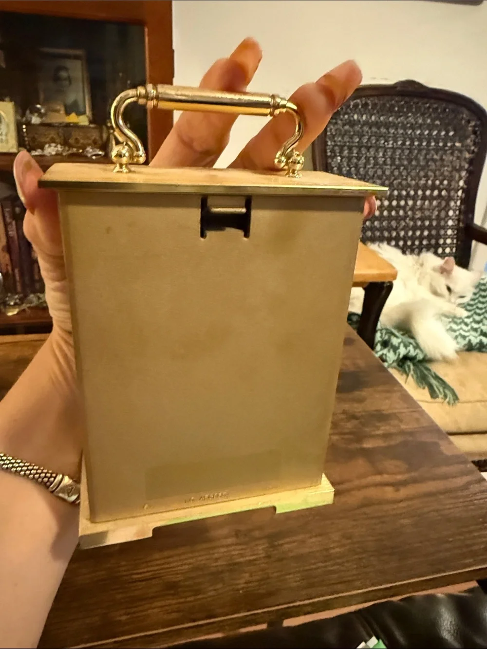 Howard Miller Gold Exposed Gear Mantel Clock